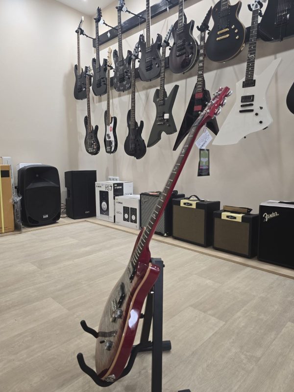 PRS SE Custom 24-08 Charcoal Cherry Burst Električna gitara - Image 3