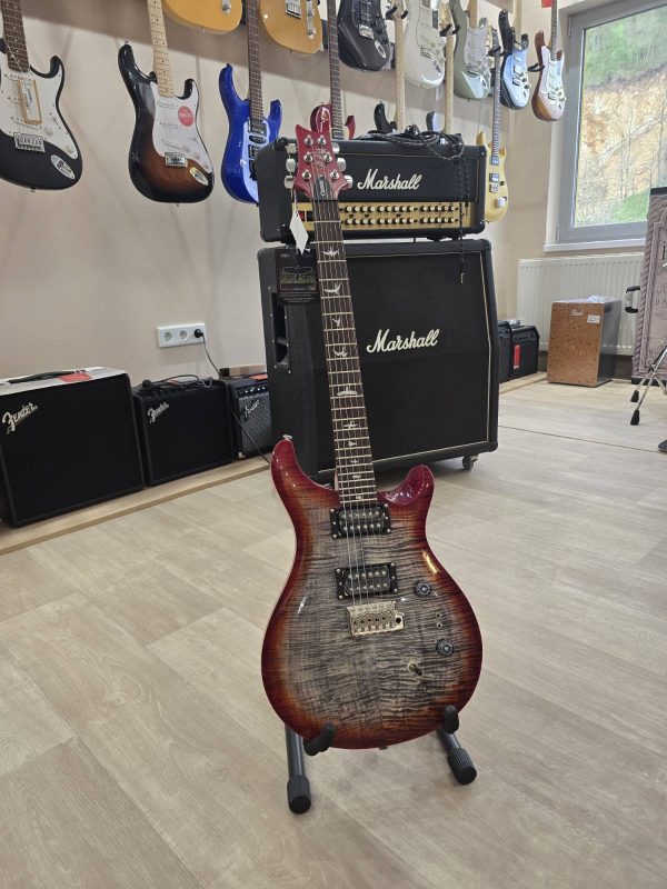 PRS SE Custom 24-08 Charcoal Cherry Burst Električna gitara - Image 5