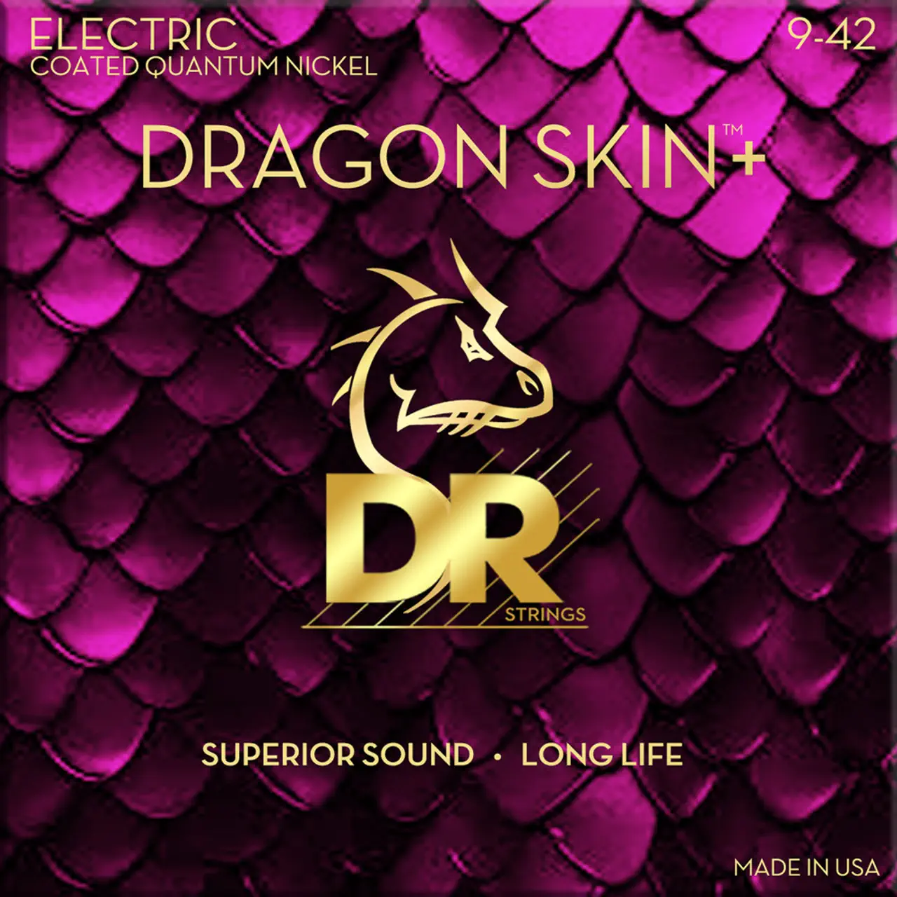 DR-DRAGON-SKIN™-Light-9-42-zice-za-elektricnu DR STRINGS DR DRAGON SKIN+ 9-42 Žice za električnu gitaru - Image 1