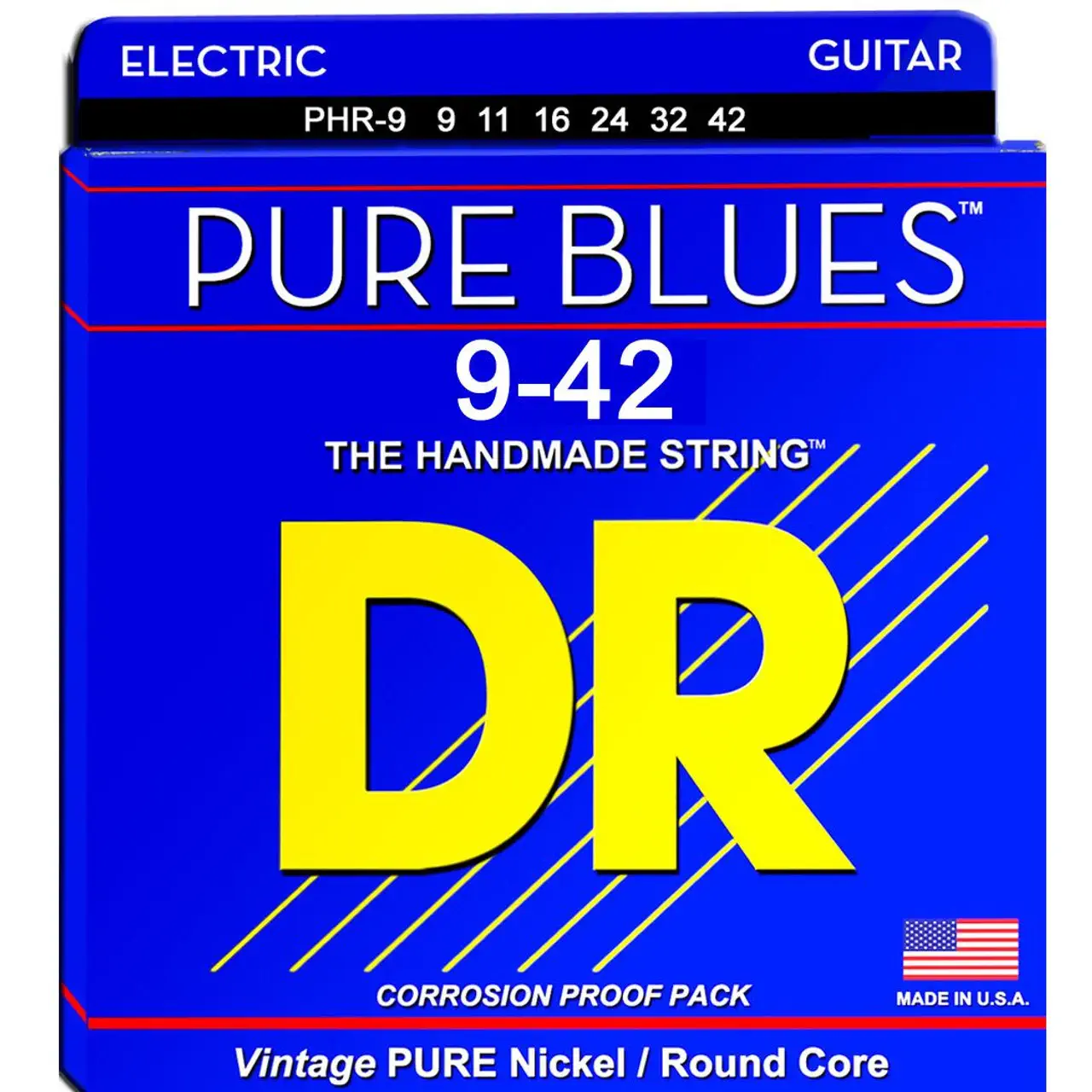 DR-PURE-BLUES™-Light-9-42-zice-za-elektricnu-gitaru DR STRINGS DR PURE-BLUES 9-42 Žice za električnu gitaru - Image 1
