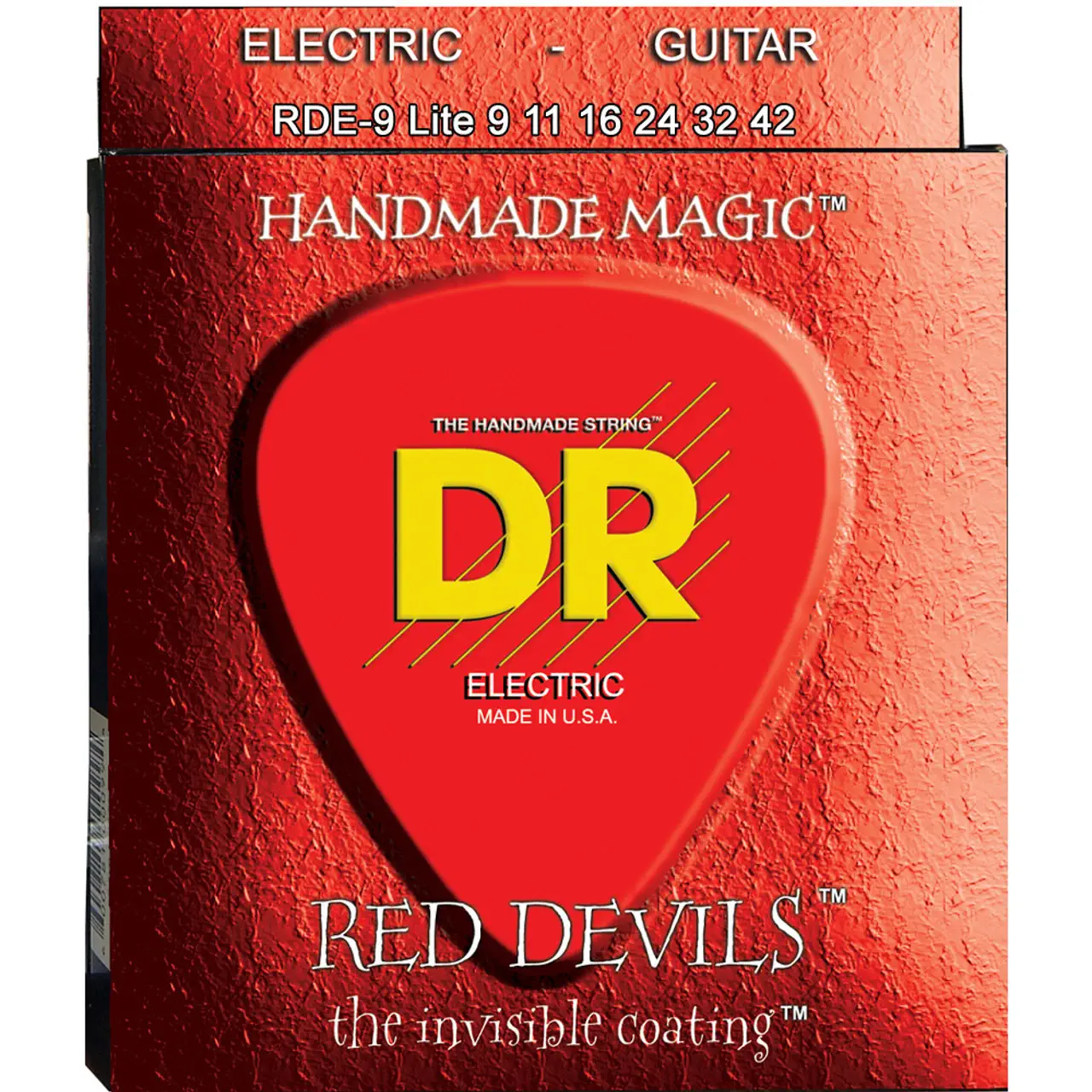 DR-RED-DEVILS™-Light-9-42-crvene-zice-za-elektricnu-gitaru DR STRINGS DR Red Devils 9-42 Žice za električnu gitaru crvene boje - Image 1