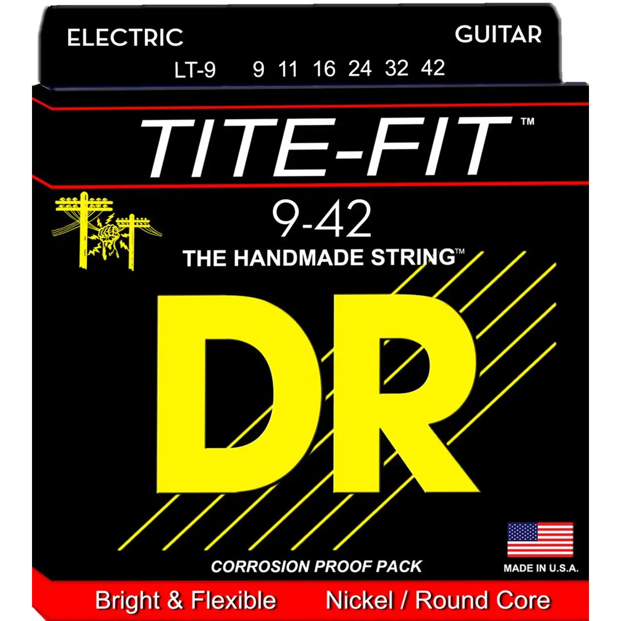 DR-TITE-FIT™-Light-9-42-zice-za-elektricnu-gitaru DR STRINGS DR TITE-FIT 9-42 Žice za električnu gitaru - Image 1