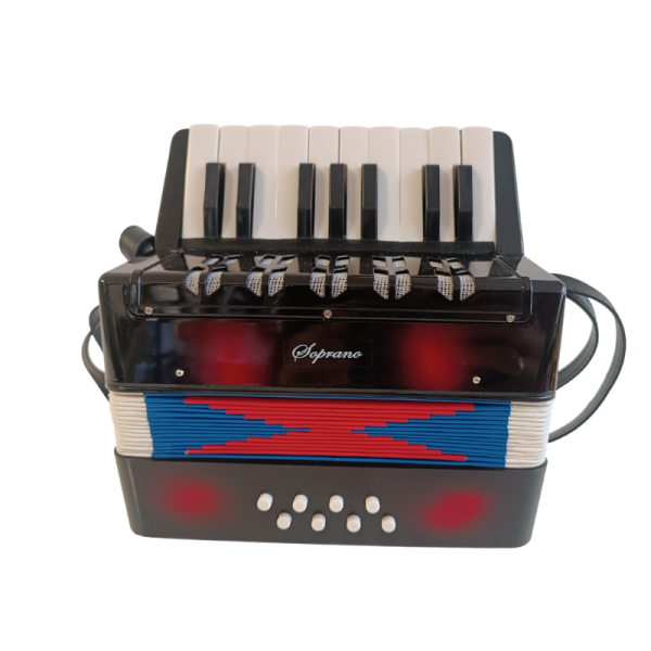 Soprano Harmonika (accordion) dječija ST215/BK (crna boja) 8B/17K - Image 2
