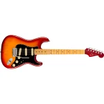 Fender American American Ultra Luxe Stratocaster, Maple Fingerb, Plasma Red Burst, Električna gitara