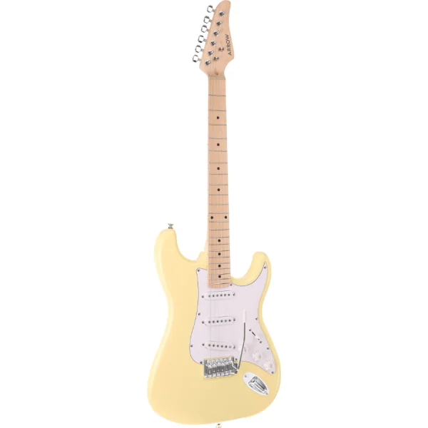 Arrow Tonecaster ST 111 Biscuit Maple/White Električna gitara - Image 2