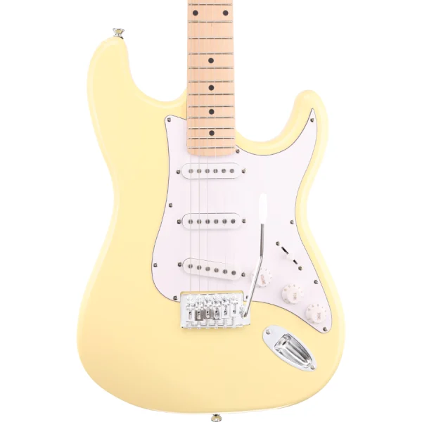 Arrow Tonecaster ST 111 Biscuit Maple/White Električna gitara - Image 3
