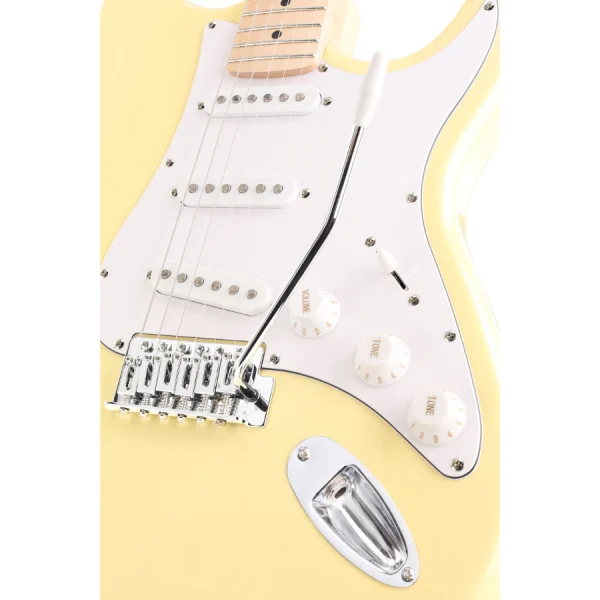 Arrow Tonecaster ST 111 Biscuit Maple/White Električna gitara - Image 5