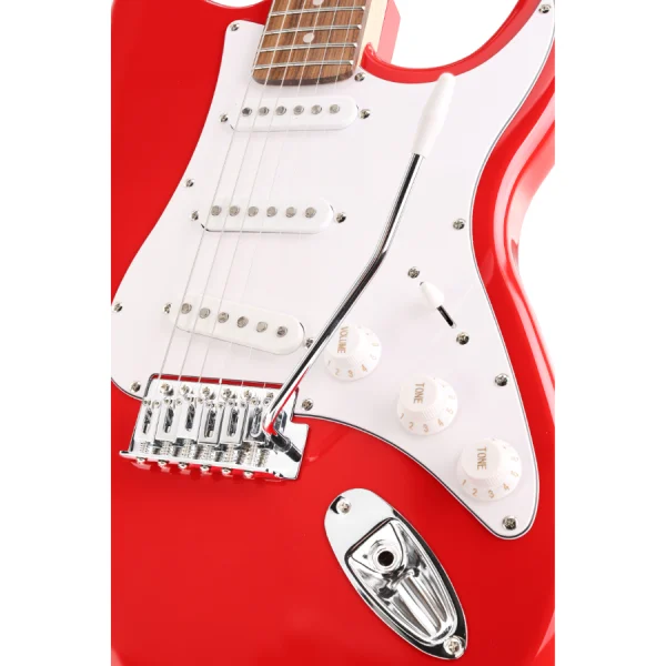 Arrow Tonecaster ST 111 Hot Rooster Rosewood/White Električna gitara - Image 4