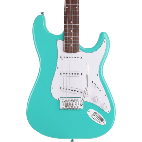 Arrow Tonecaster ST 111 Seafoam Rosewood/White Električna gitara - Image 3