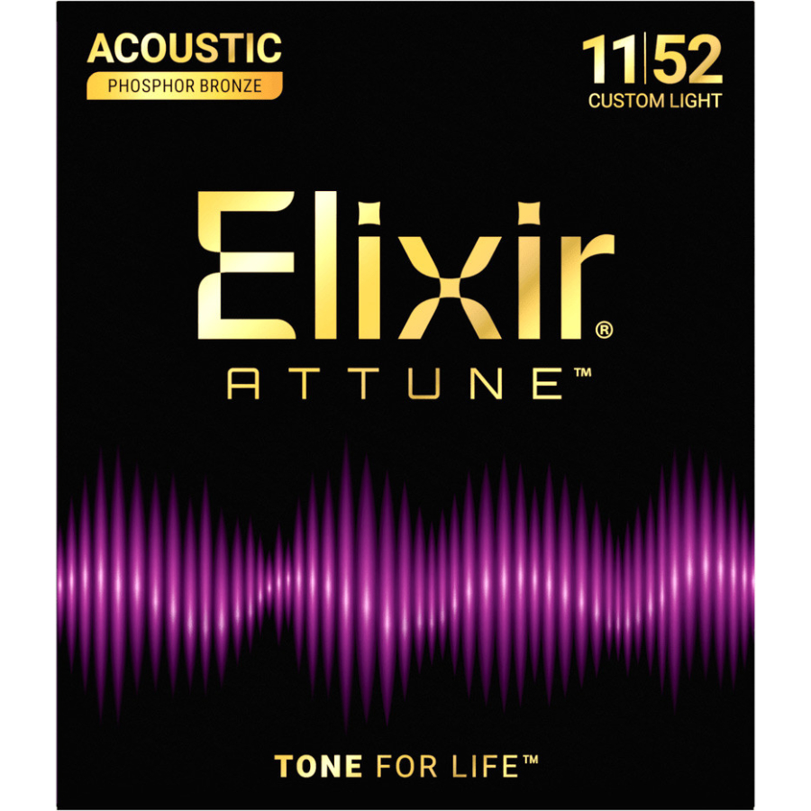 ELIXIR 11-52 Attune Phosphor bronze Žice za akustičnu gitaru (SET) ELIXIR 11-52 Attune Phosphor bronze Žice za akustičnu gitaru (SET) - Image 1