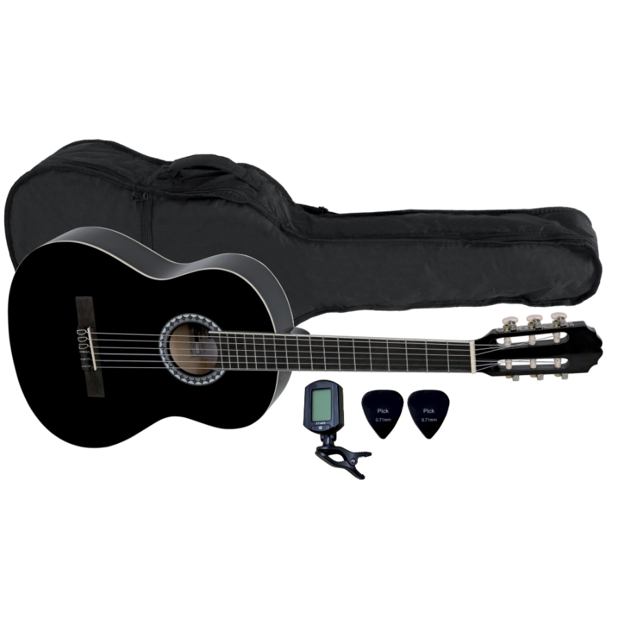 GEWA Classical guitar Basic Set PS510.186 Black 44 Klasična gitara SET GEWA Classical guitar Basic Set PS510.186 Black 4/4 Klasična gitara (SET) - Image 1