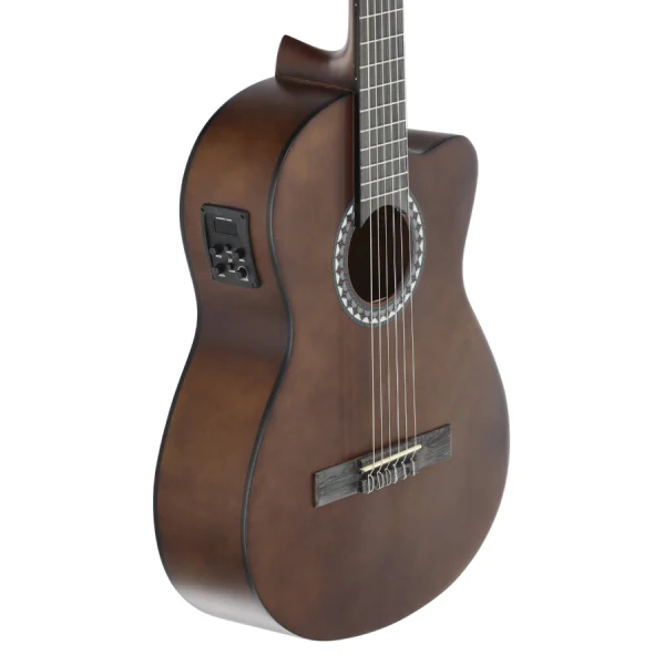 GEWA E-Acoustic classical guitar Basic PS510.196 Walnut Klasična ozvučena gitara - Image 2