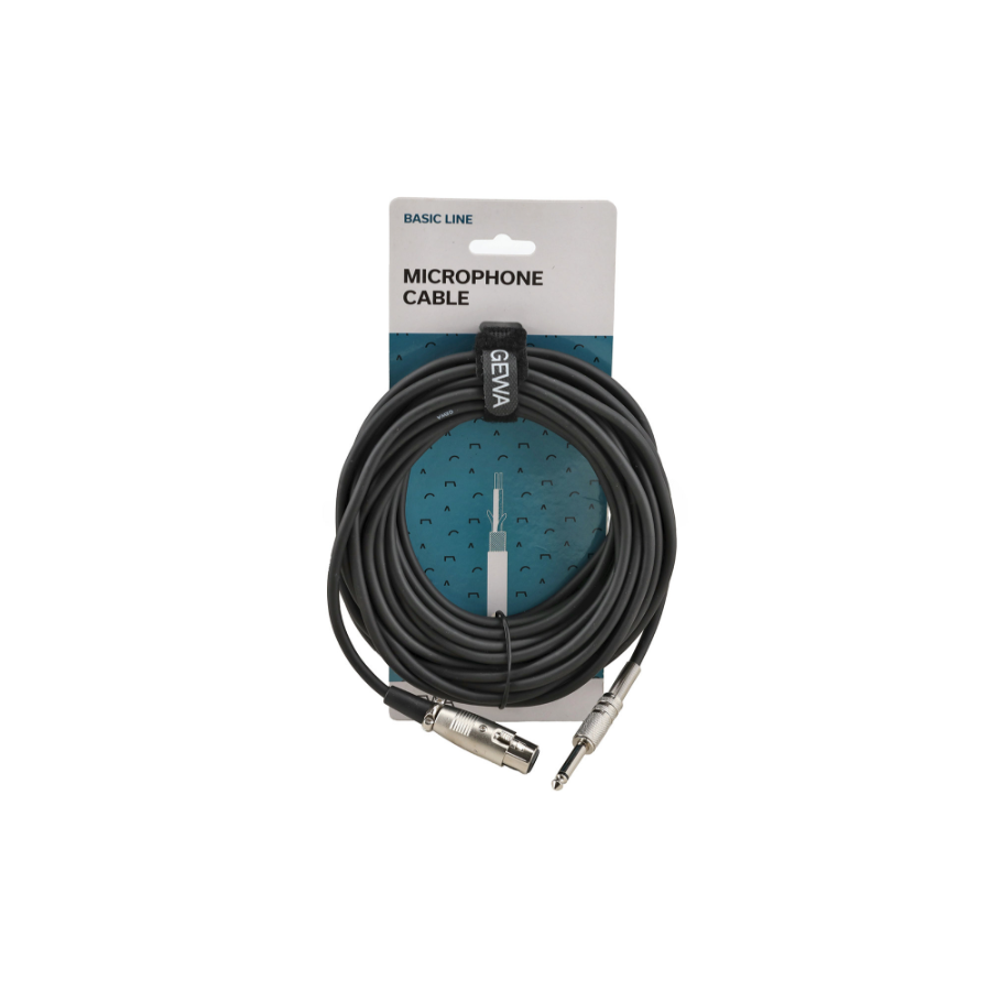 GEWA Microphone cable Basic 6,3 - XLR F 190.070 Mikrofonsko kablo 9m GEWA Microphone cable Basic 6,3 - XLR F 190.070 Mikrofonsko kablo 9m - Image 1