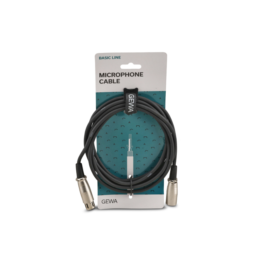GEWA Microphone cable Basic Line 190.040 Mikrofonsko kablo 3m GEWA Microphone cable Basic Line 190.040 Mikrofonsko kablo 3m - Image 1