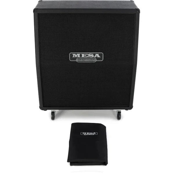 Mesa Boogie 4x12 Rectifier Standard Slant Cabinet  Black Bronco Black Grille Kabinet - Image 4