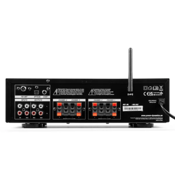 Power Dynamic PV240BT 953.032 4x100W Pojačalo sa FM-BT-MP3-USB playerom - Image 2