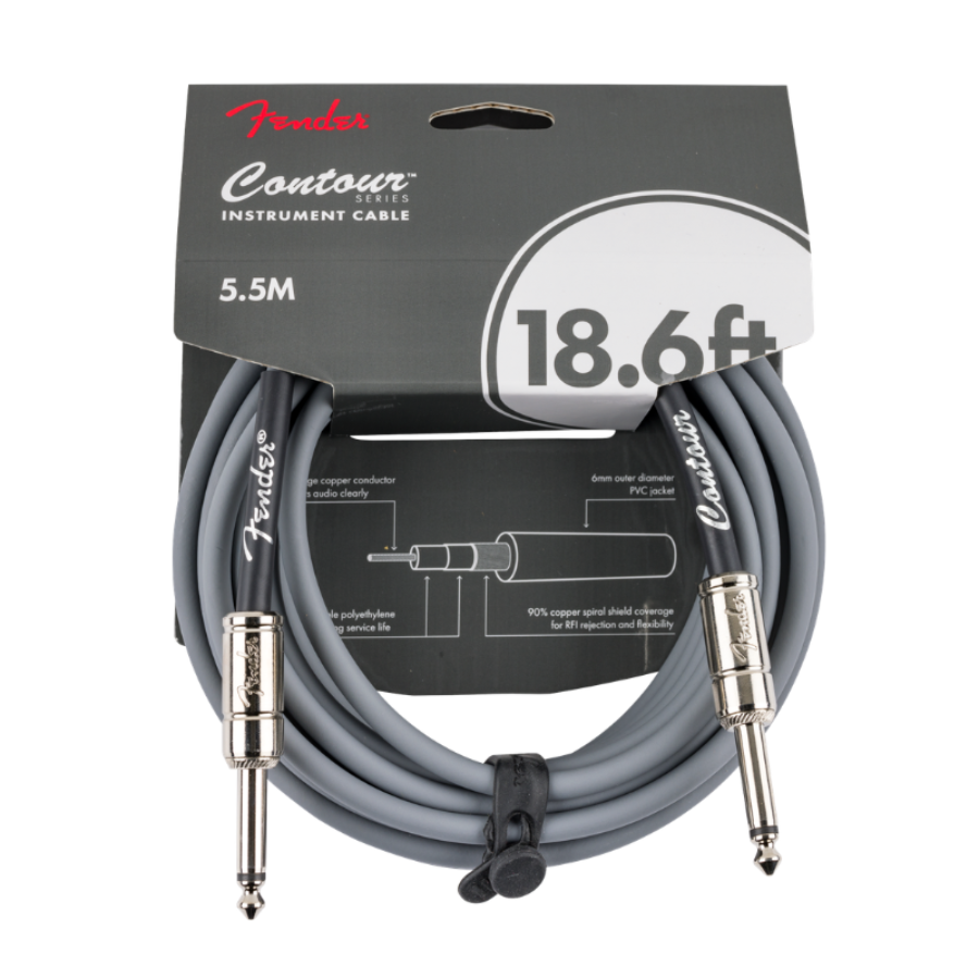 Fender kabel Contour Instrument Cable 18,6’ Inca Silver 5,5m Instrument kablo Fender kabel Contour Instrument Cable 18,6' Inca Silver 5,5m Instrument kablo - Image 1